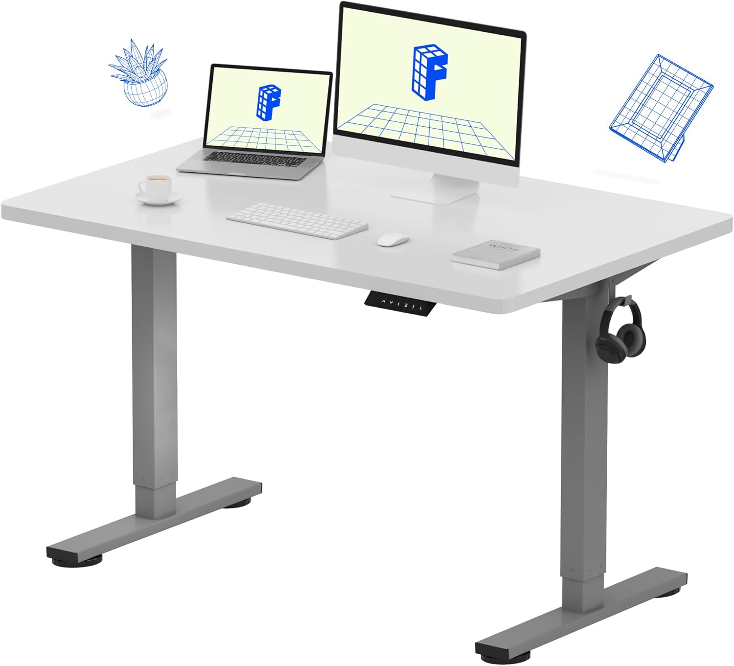 FLEXISPOT EN1 Electric Height Adjustable Standing Desk 48 x 30