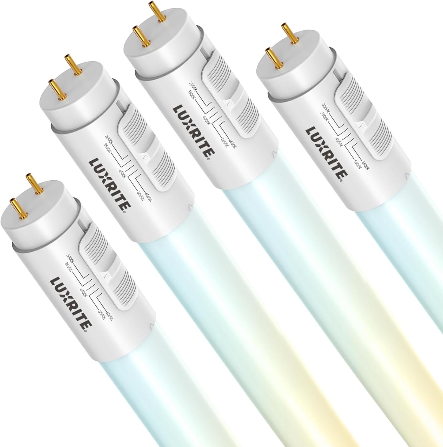 LUXRITE 4FT T8 LED Tube Light with 5CCT Options for Versatility