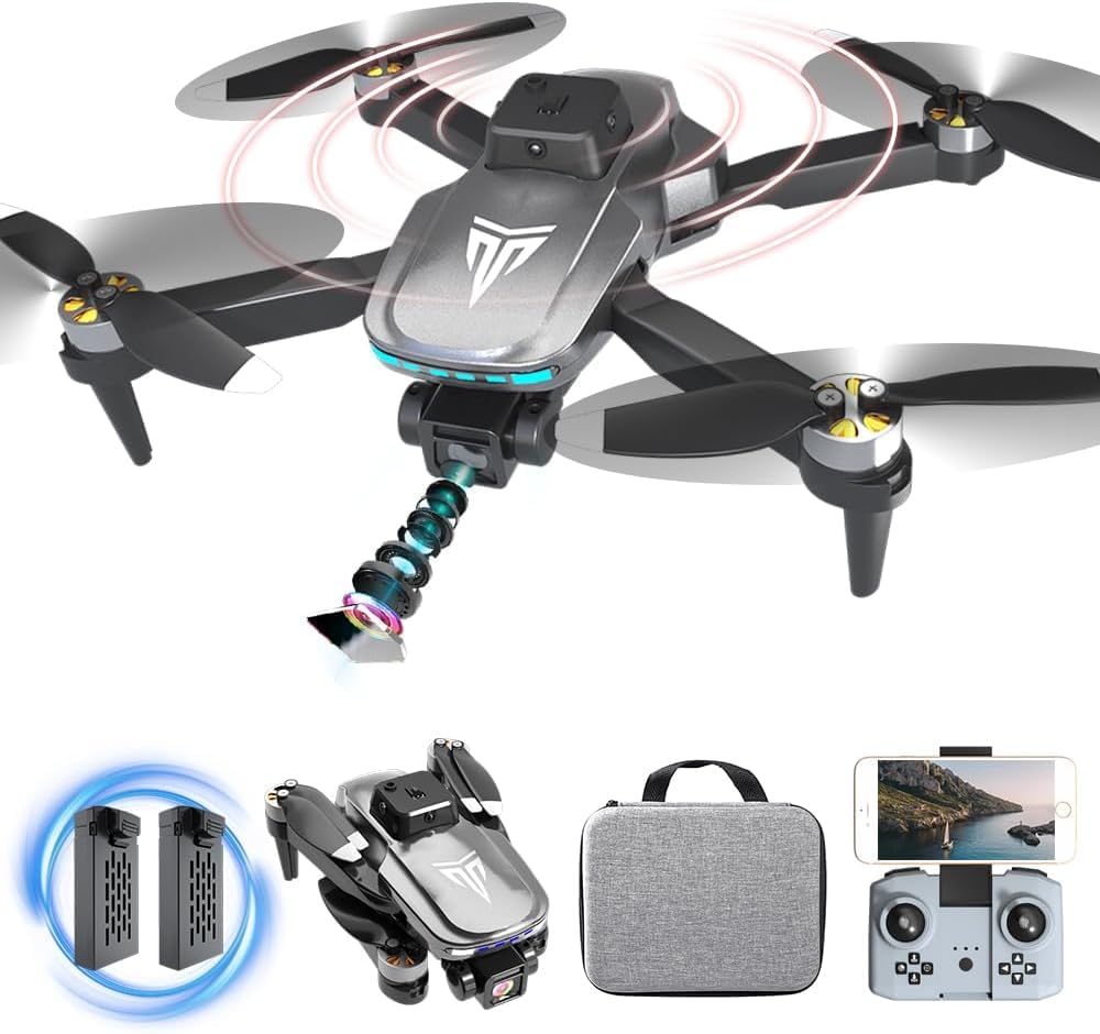 4K Camera Drone: Brushless Motor, FPV, 40 min Battery, 360 Flip! Ideal Gift