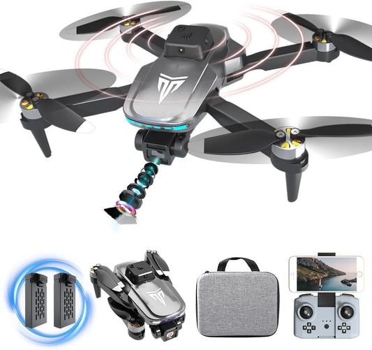 4K Camera Drone: Brushless Motor, FPV, 40 min Battery, 360 Flip! Ideal Gift