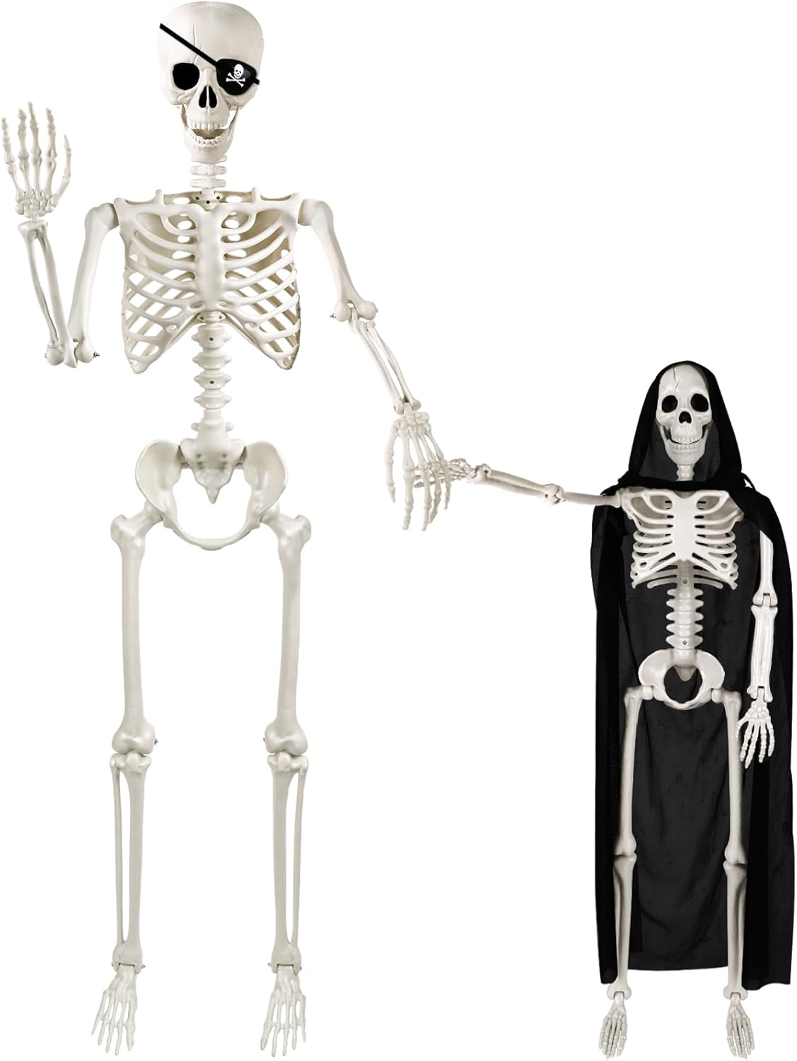 5.4ft Halloween Life Size Human Skeleton for Spooky Decor