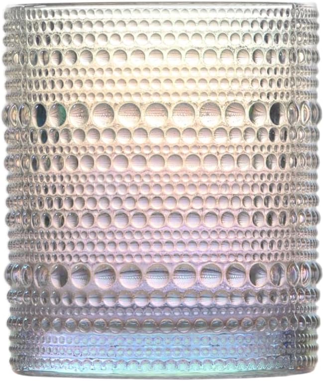 Fortessa Jupiter Beaded Hobnail Glass Set of 6, 10 Ounce Delight