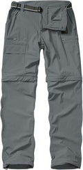 Mens Convertible Quick Dry Hiking Pants for Travel - Zip Off Legs