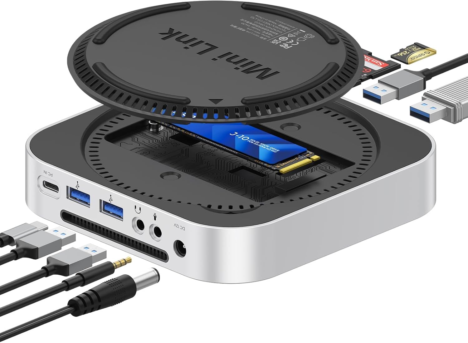 ORICO MiniLink Mac Mini M4 USB Hub: 9-in-1 Docking Solution