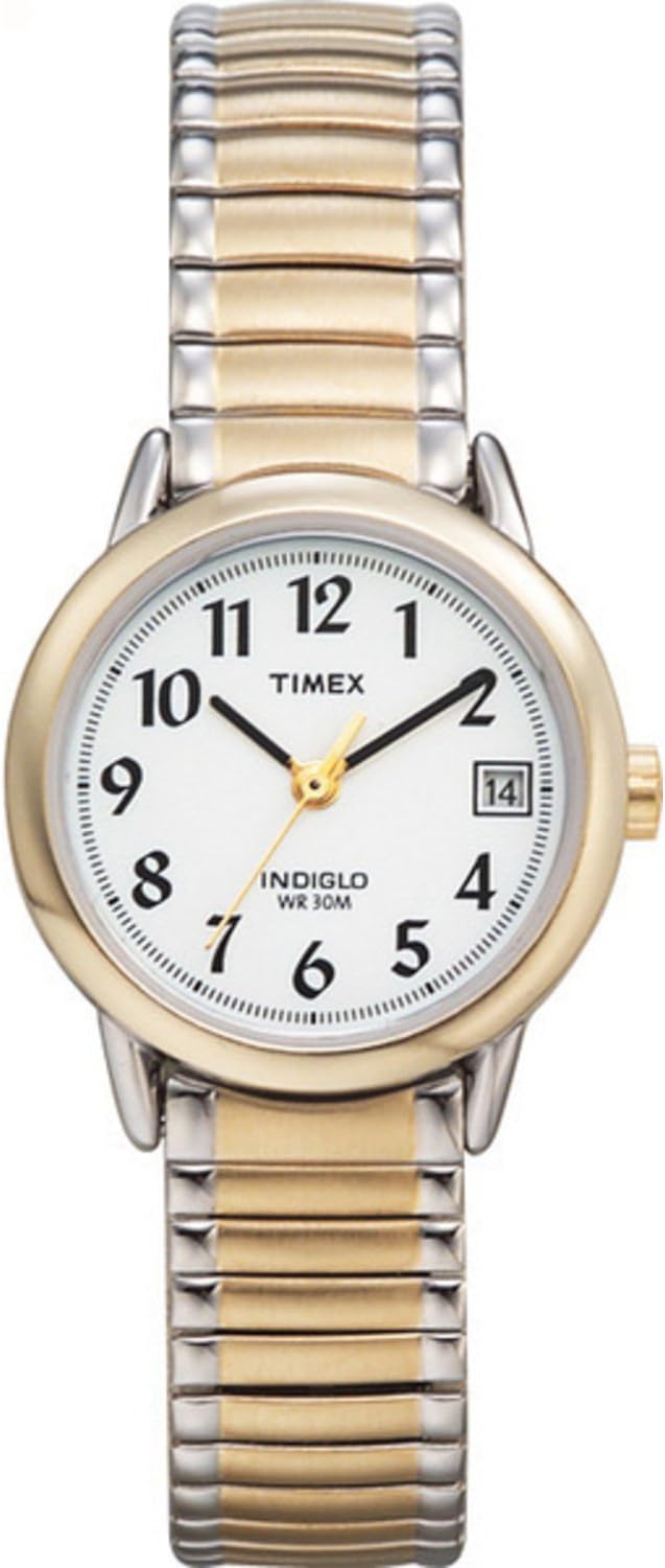 Timex Women's Easy Reader Watch with Two-Tone Expansion Band