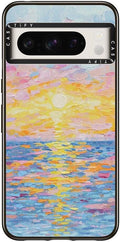 Impact Case for Google Pixel 8 Pro Frosted Sunset - Clear Black