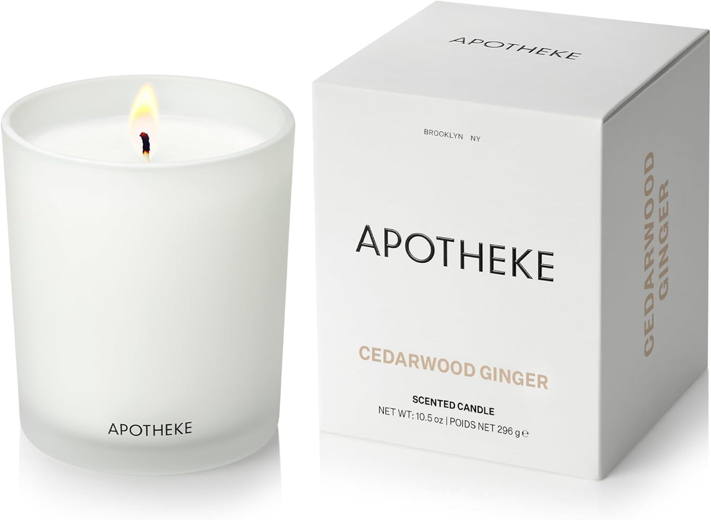 Cedarwood Ginger Scented Candle - Luxury Gift for Home