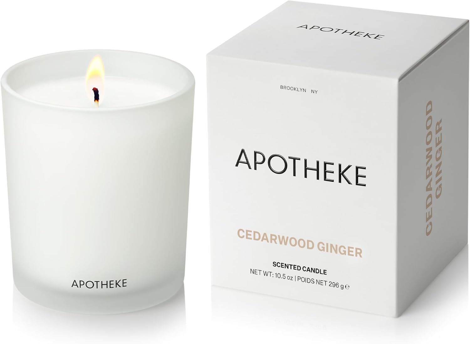 Cedarwood Ginger Scented Candle - Luxury Gift for Home