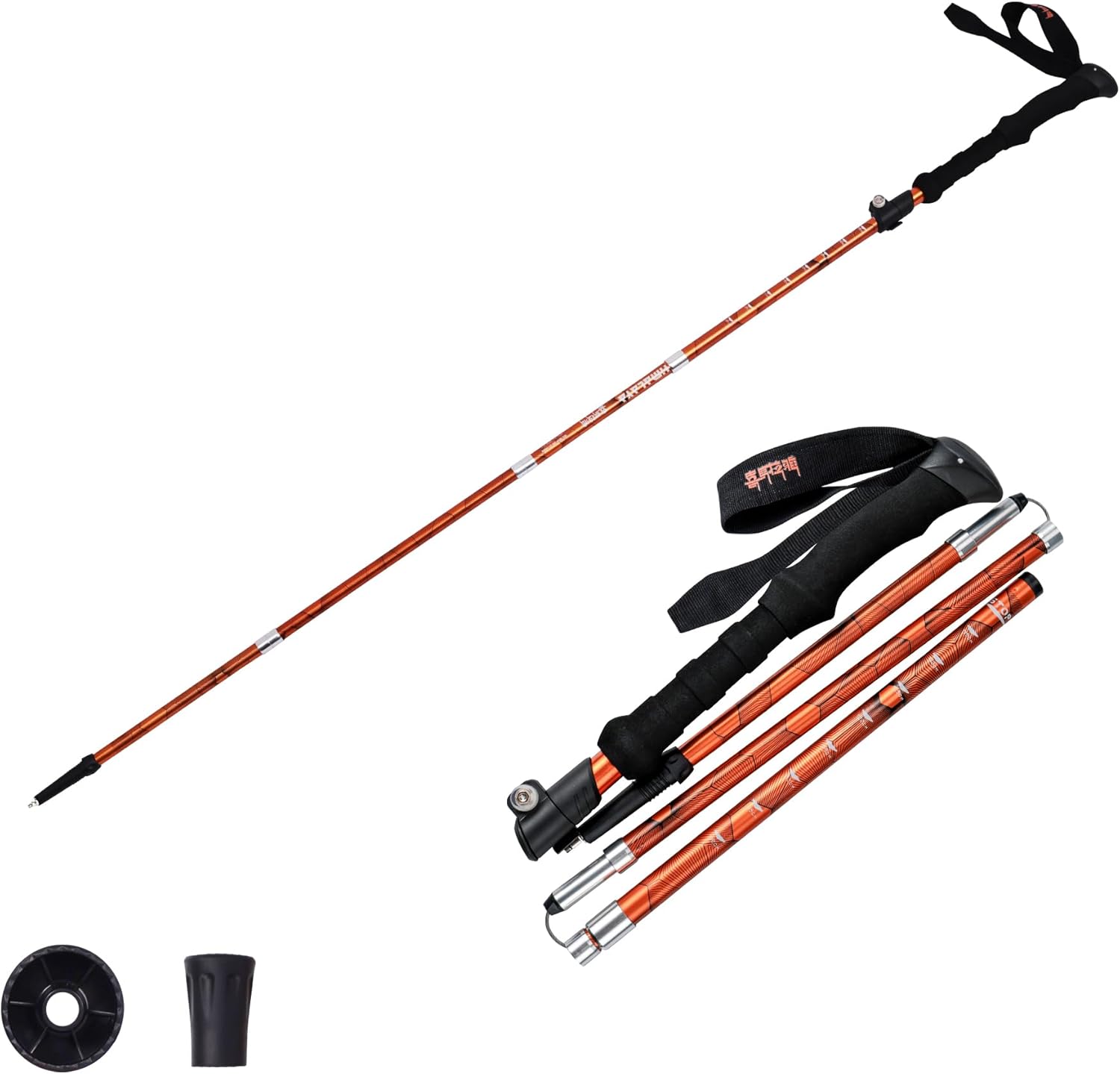 Lightweight Collapsible Trekking Poles - Quick Lock