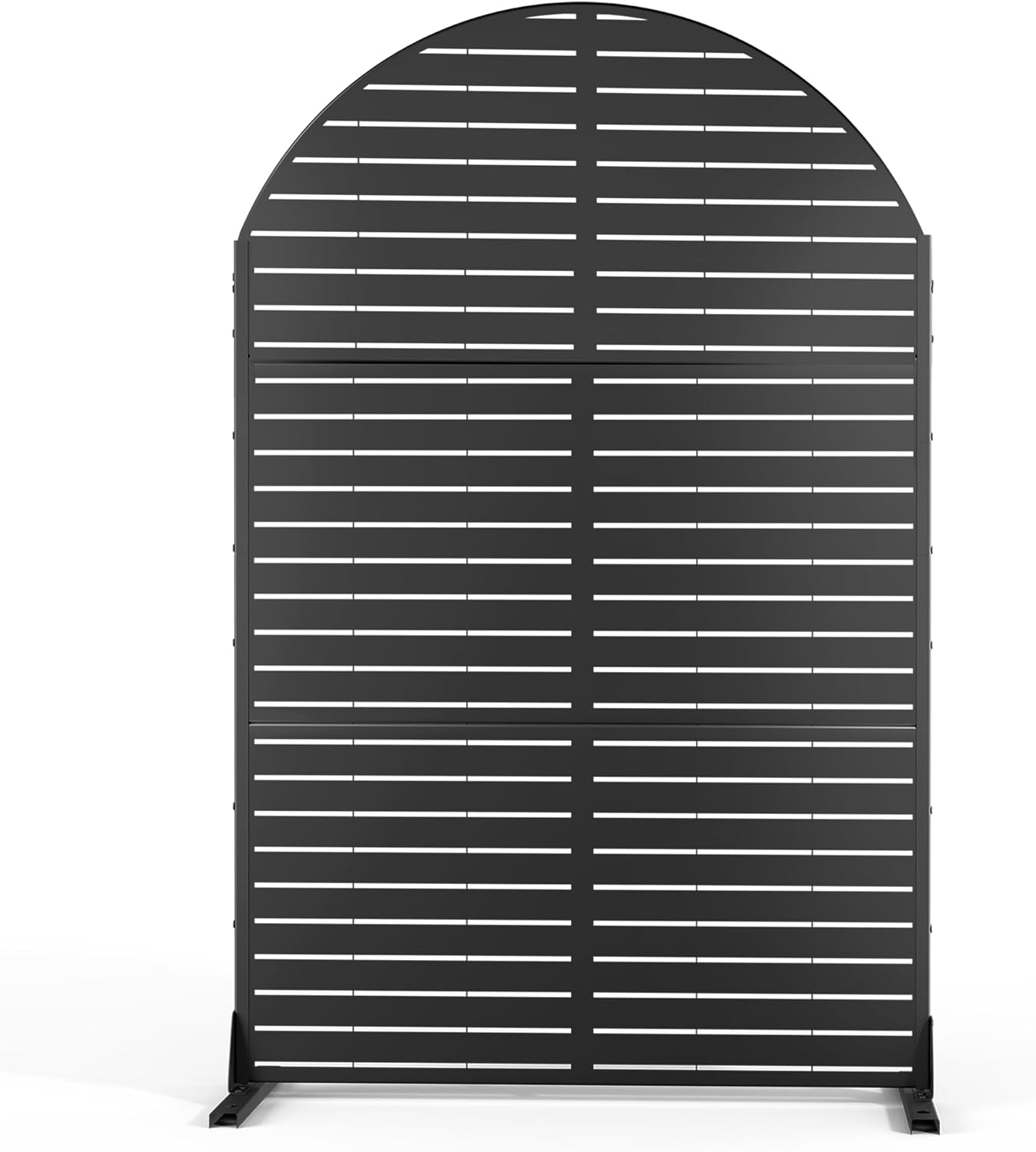 FENCY Metal Privacy Screen with Stand for Outdoor Spaces