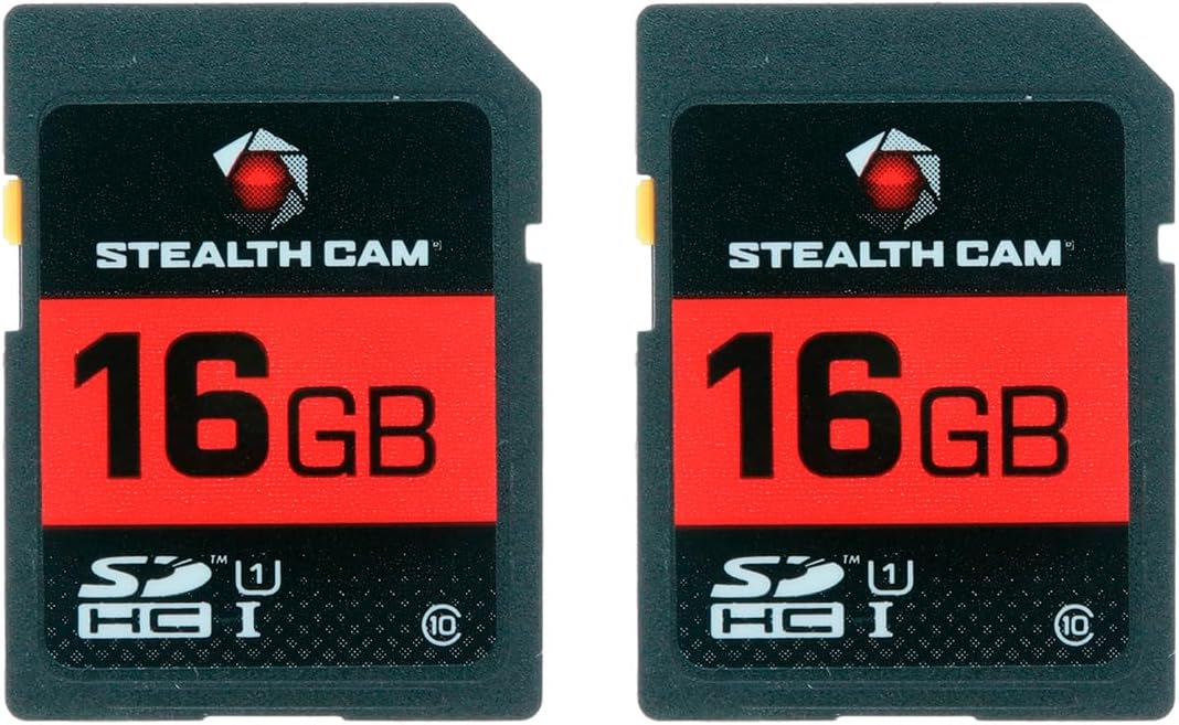 Stealth Cam SD Card for High-Speed Data Transfer in 16GB Pack