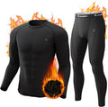 Men's Thermal Underwear Long Johns Set - Heavyweight Fleece Base Layer