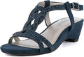 LONDON FOG Women's Macey Demi-Wedge Sandals for Stylish Comfort
