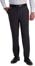 Haggar Men's Premium Comfort Dress Slim Fit Flat Front Pant - Wrinkle