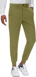 Men's Stretch Golf Joggers with Belt Loops - Slim Tapered 29 in