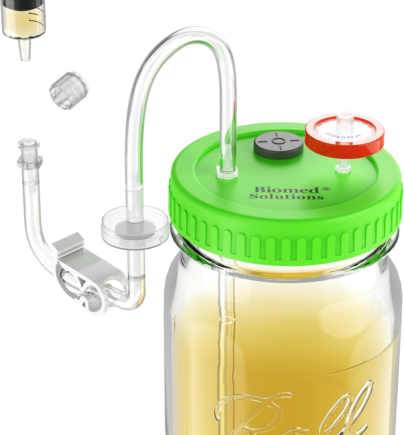 Upgraded Liquid Culture Lid for Media Extraction in Mycology