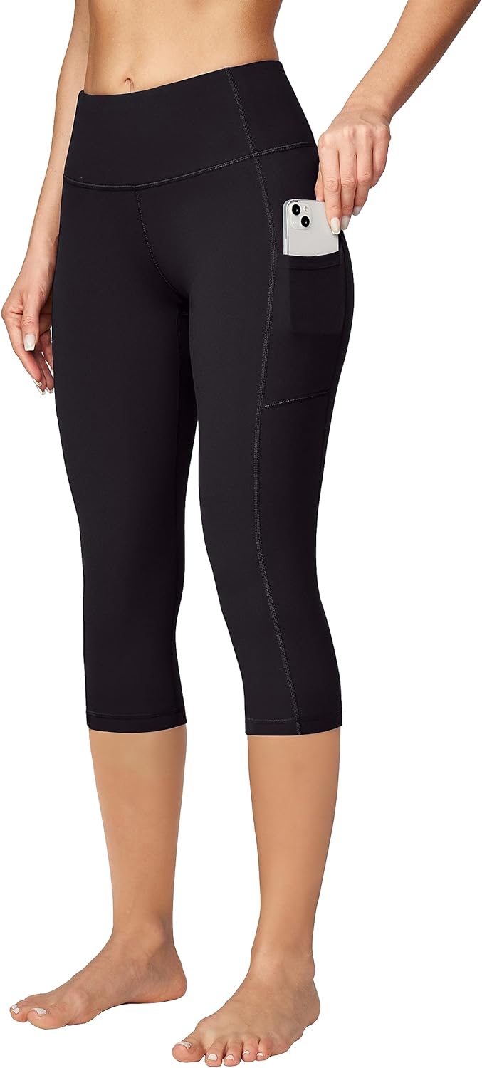 Tummy Control Capri Leggings by Ewedoos
