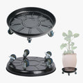 2 Pack Metal Plant Caddy with Wheels for Heavy Flower Pots