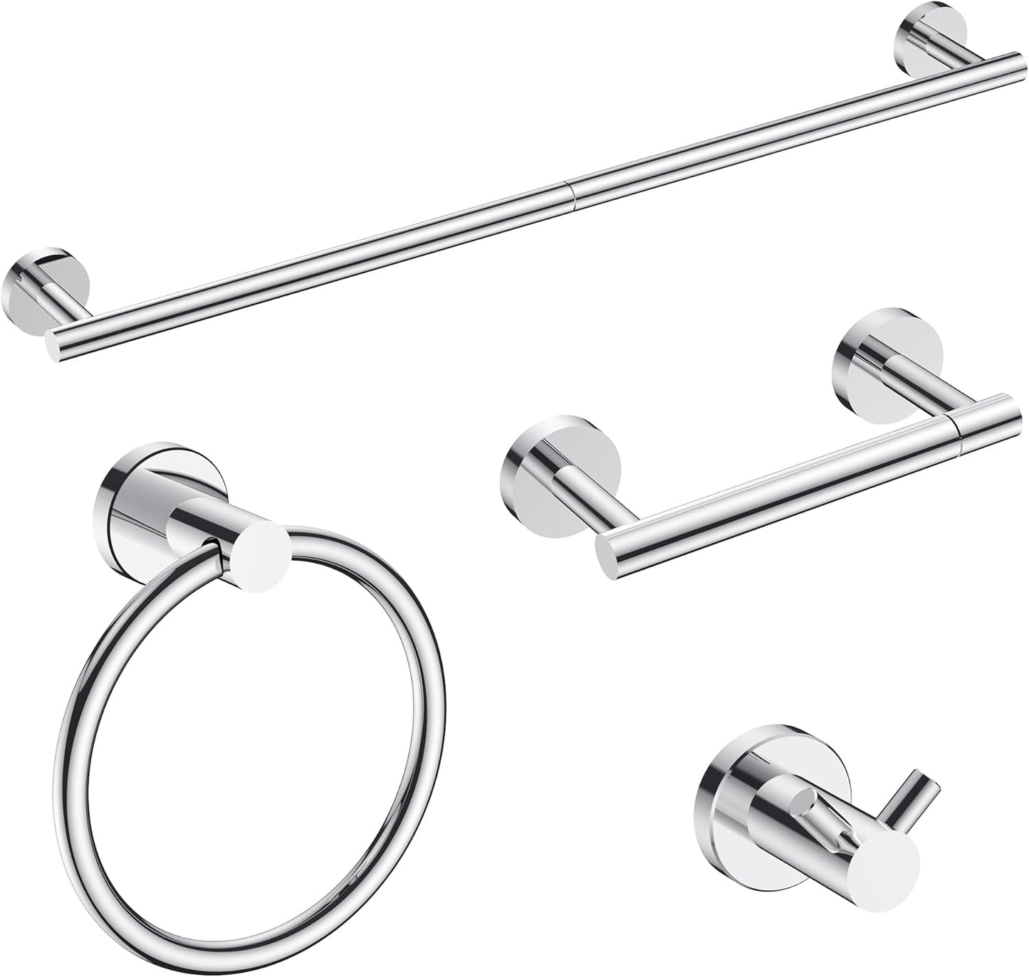 FORIOUS Bathroom Hardware Accessories Set for Modern Spaces