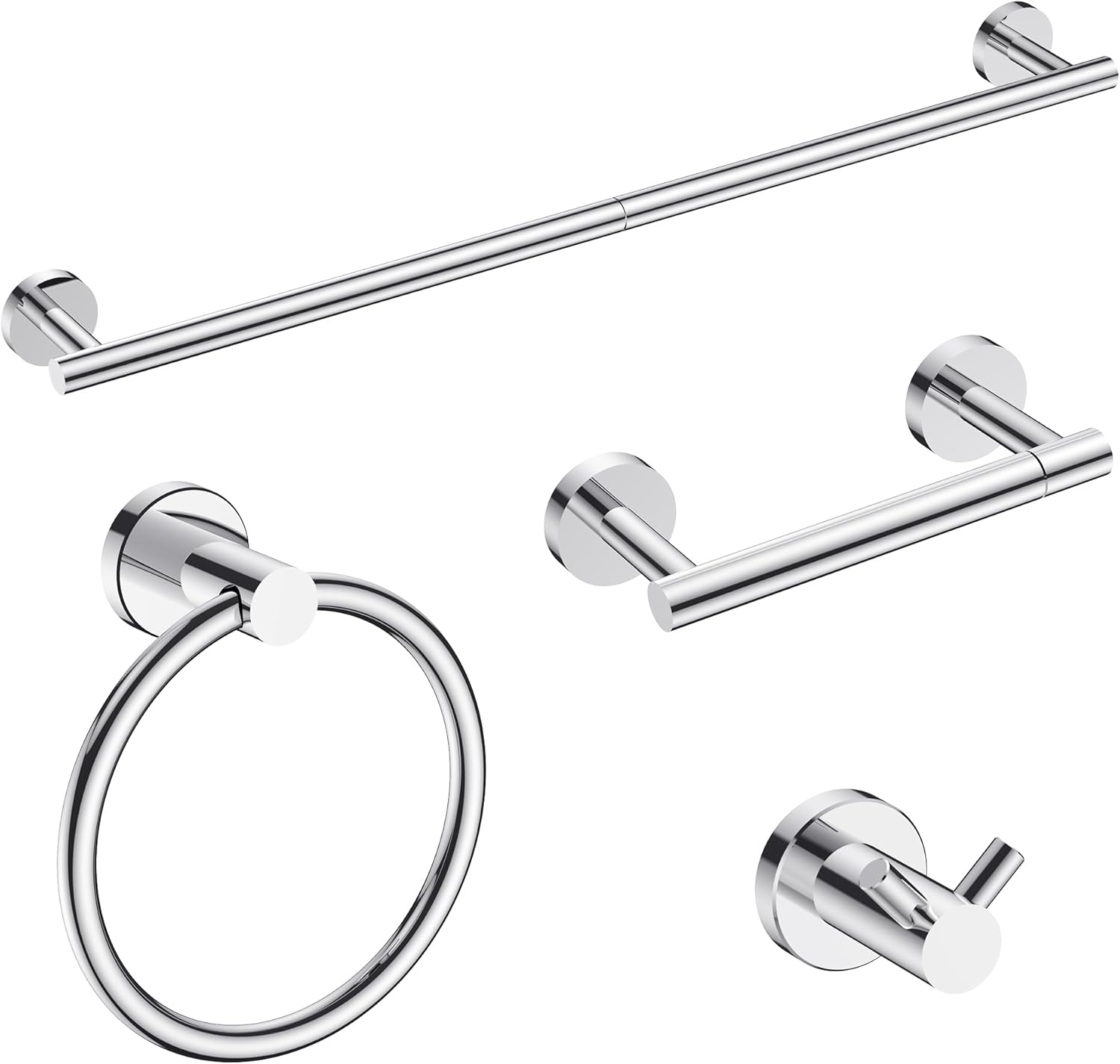 FORIOUS Bathroom Hardware Accessories Set for Modern Spaces