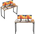 47 Inch Computer Desk - Compact Sturdy Writing Table for Small Spaces