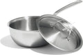 Professional Grade Stainless Steel Saucier - Induction Ready