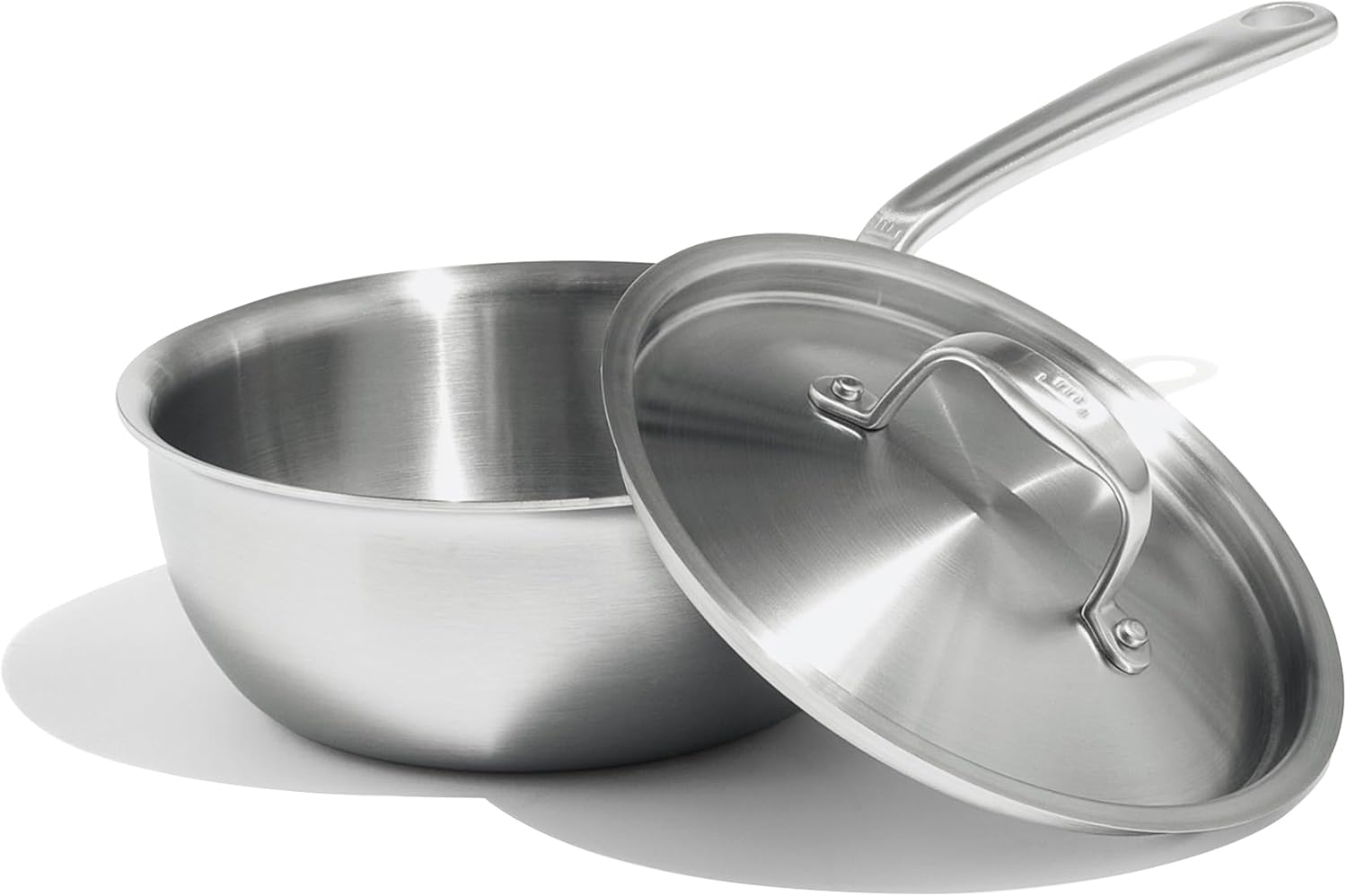 Professional Grade Stainless Steel Saucier - Induction Ready