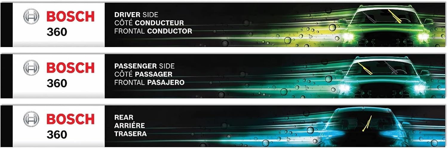 BOSCH B36013 Complete Vehicle Wiper Blade Replacement Kit