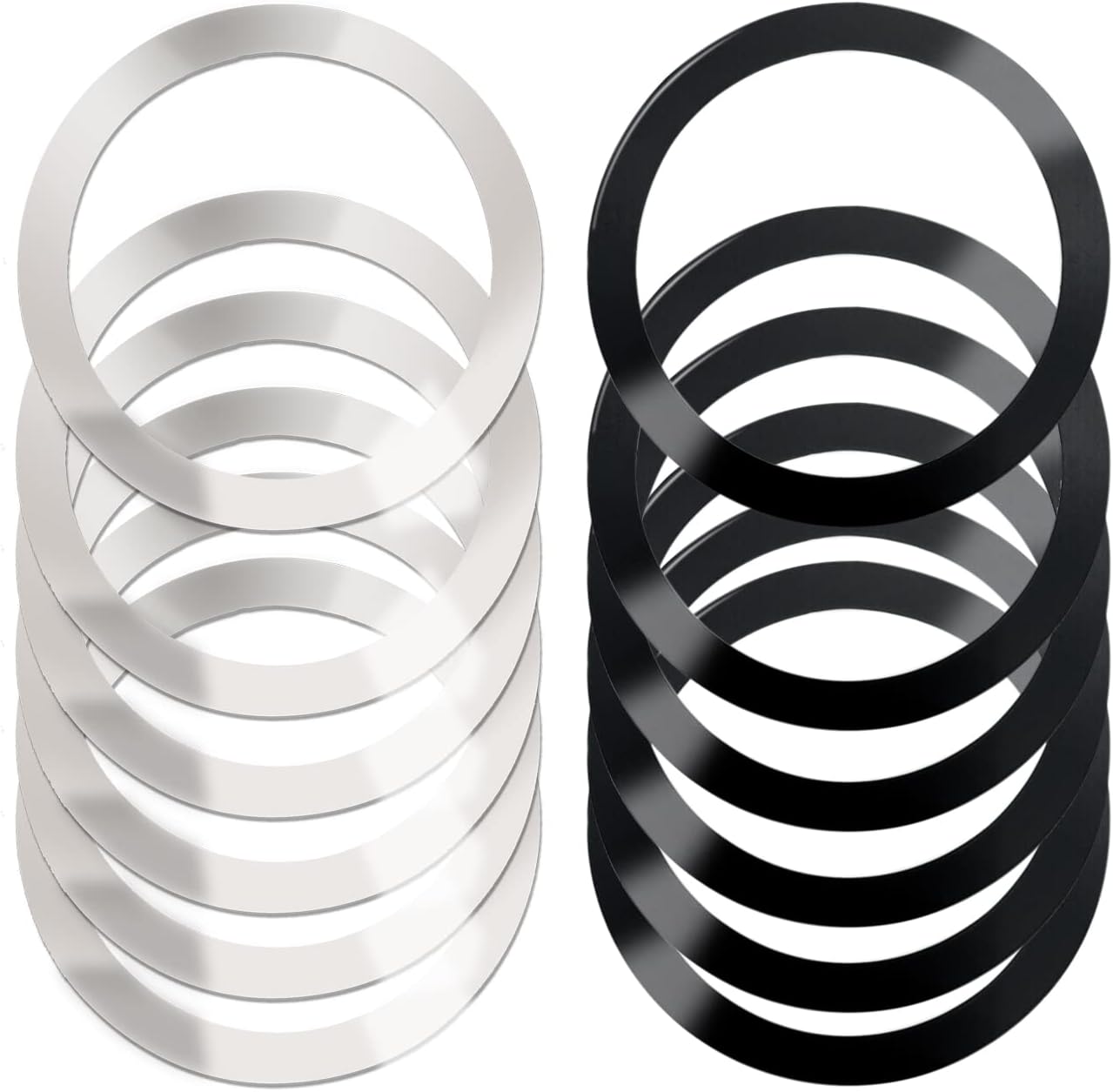 12 Pack Ultra Thin MagSafe Metal Rings - iPhone & Galaxy Charger Compatibility