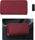 Car Trash Can Small Leather Foldable Hanging Bag - Compact Organizer