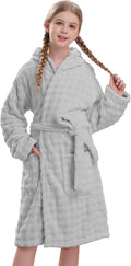 Girls Hooded Towel Robe - Super Absorbent Quick-Dry Bath & Pool Robe