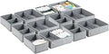 Fabric Drawer Organizer Bins for Nursery and Closet - Set of 12