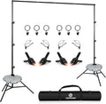 10x9ft Joinable Backdrop Stand Kit - Adjustable, Portable Support