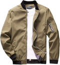 sandbank Men's Slim Fit Lightweight Softshell Flight Bomber Jacket