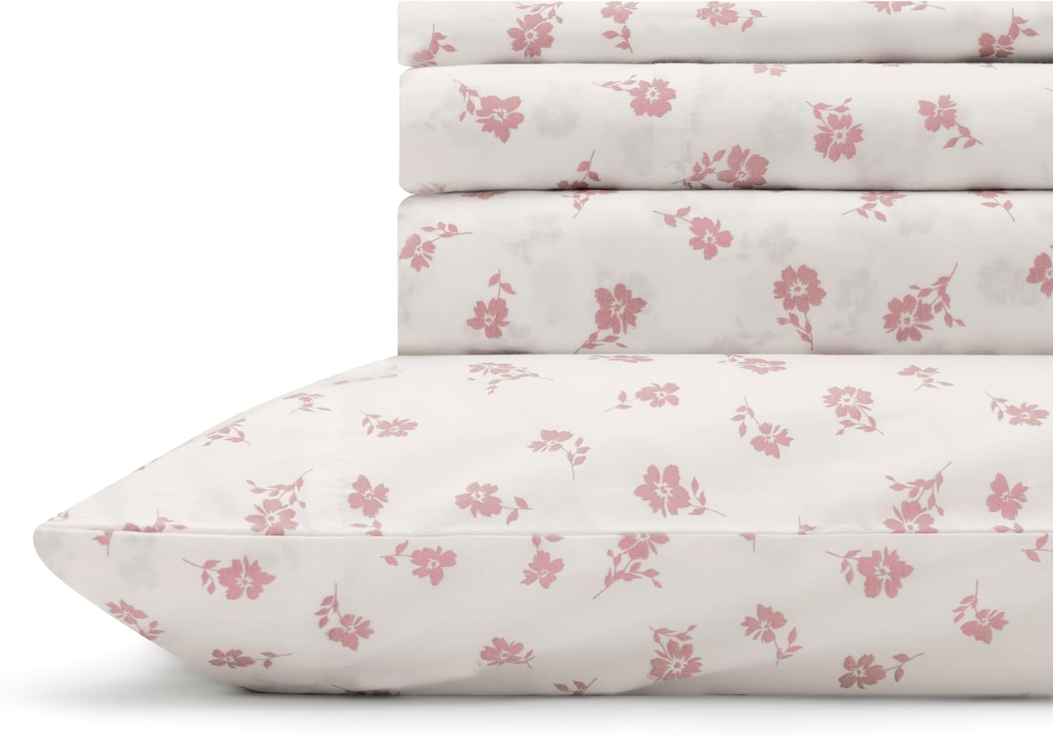 100% Cotton Printed Percale Sheets for California King Size Beds