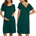 Ekouaer Women's Delivery Nightdress for Comfortable Nursing