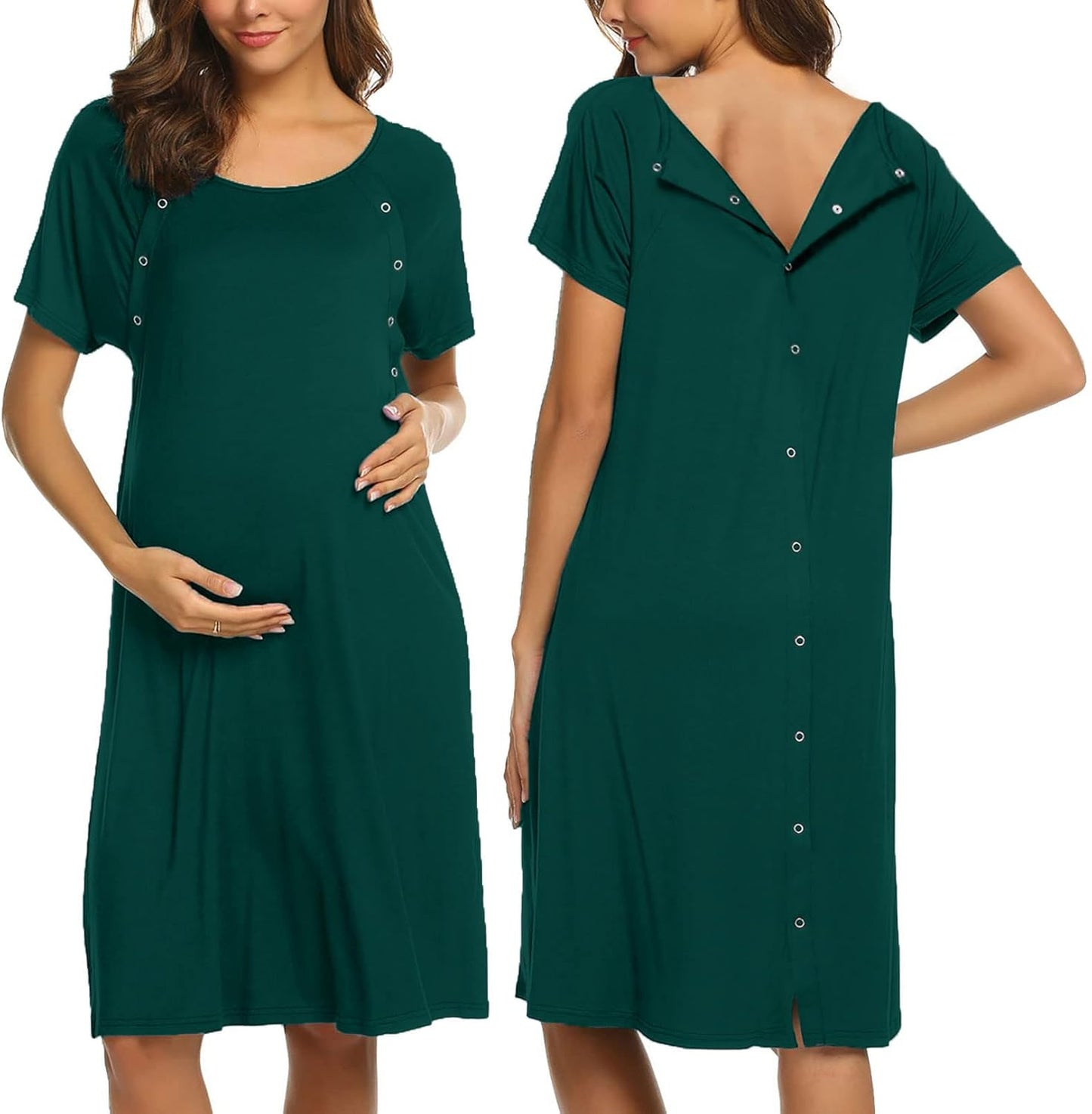 Ekouaer Womens Nursing Nightdress for Labor and Delivery