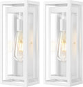 15in Large Outdoor Wall Lights 2 Pack - Modern Waterproof Sconces