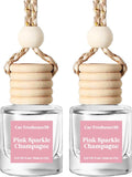 Car Air Freshener Diffuser 2 Pack - Long-Lasting Hanging Aroma