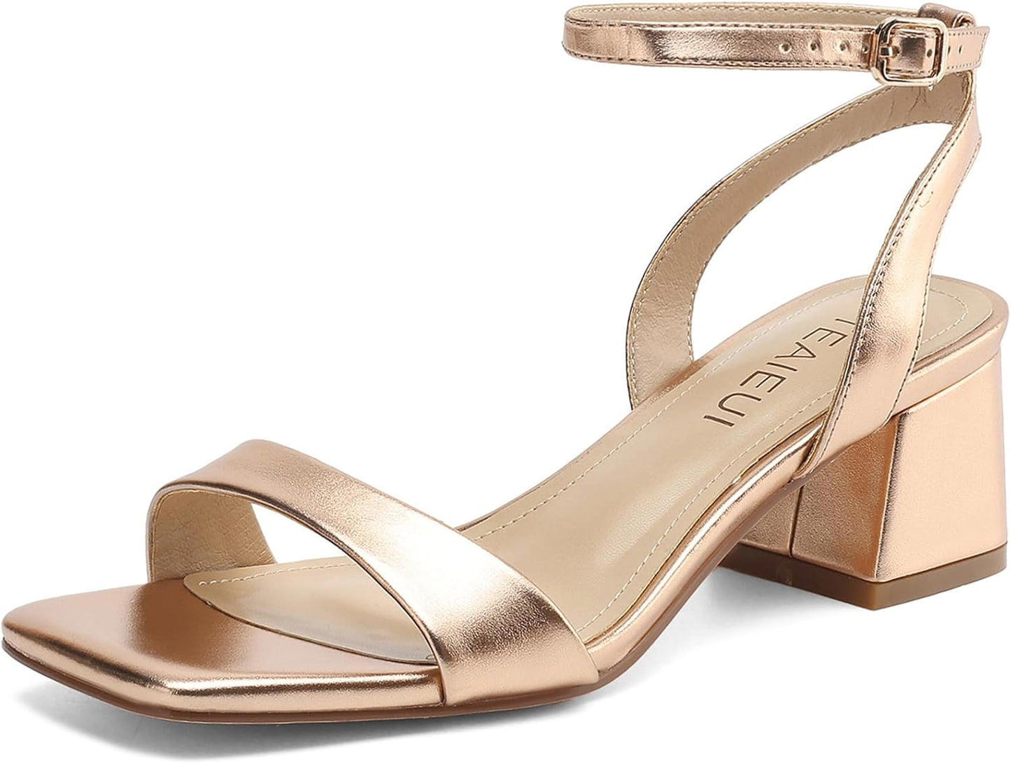 Stylish Women's Heeled Sandals with Comfortable Block Heels