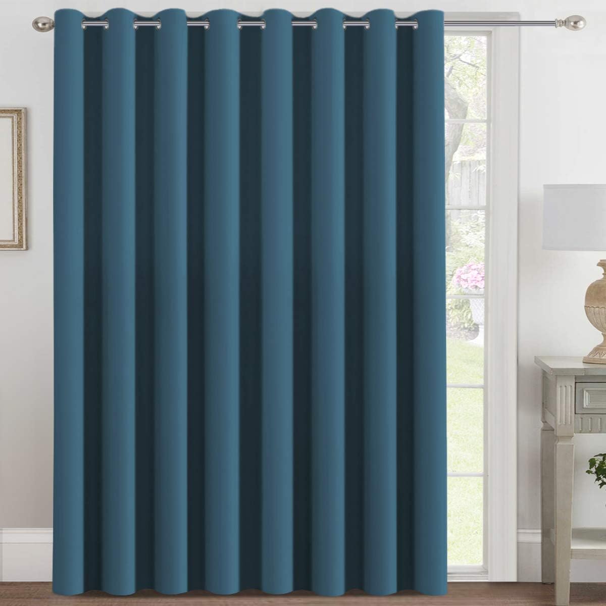 H.VERSAILTEX Blackout Patio Curtains for Sliding Doors 100 x 108
