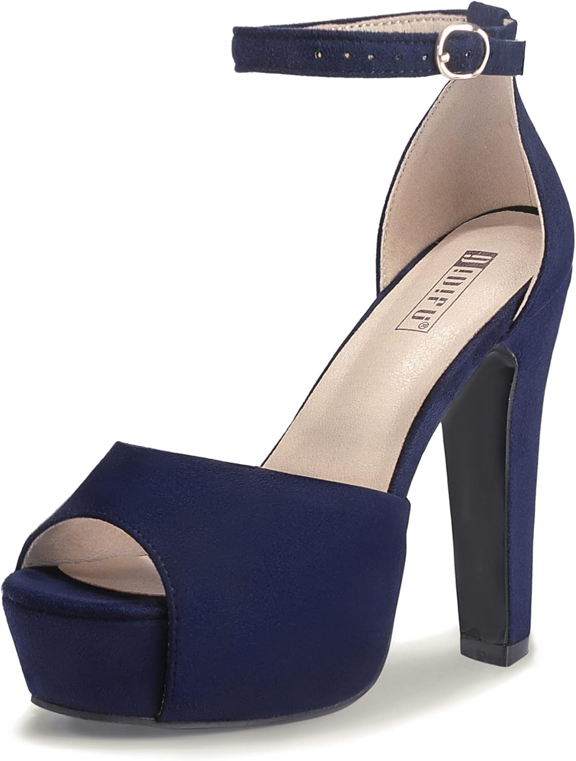 IDIFU Women's Platform Chunky High Heels Dress Sandals for Weddings