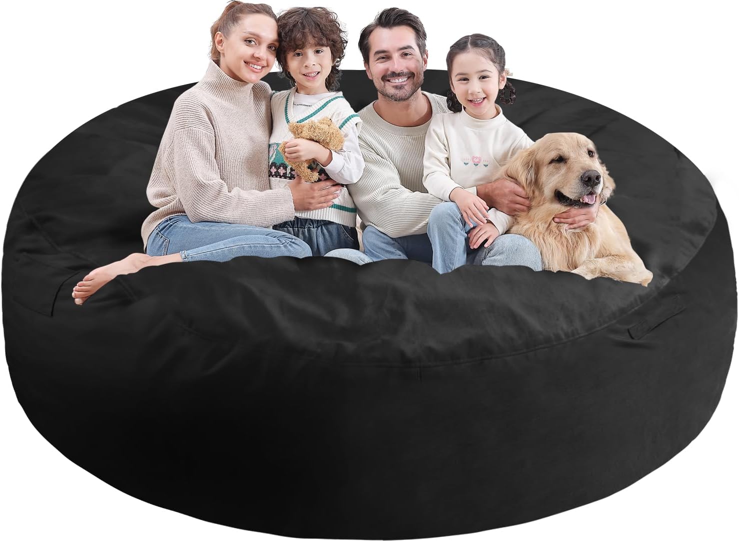 7FT Bean Bag Chair with Memory Foam for Ultimate Comfort