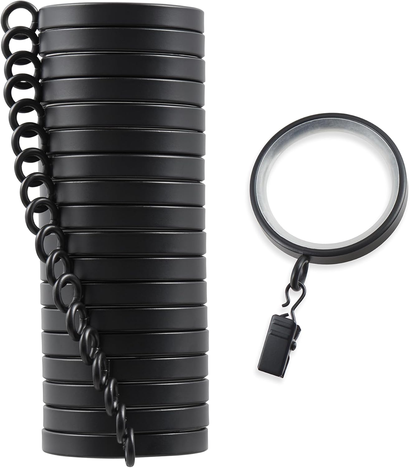 Premium Easy Glide Curtain Rings for Luxury Window Treatments