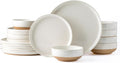 Ceramic Dinnerware Set for 6, 18 Pieces - Handpainted Stoneware