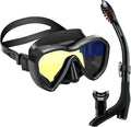 Snorkel Set Anti-Fog Panoramic View Mask and Dry Snorkel Tube - Better