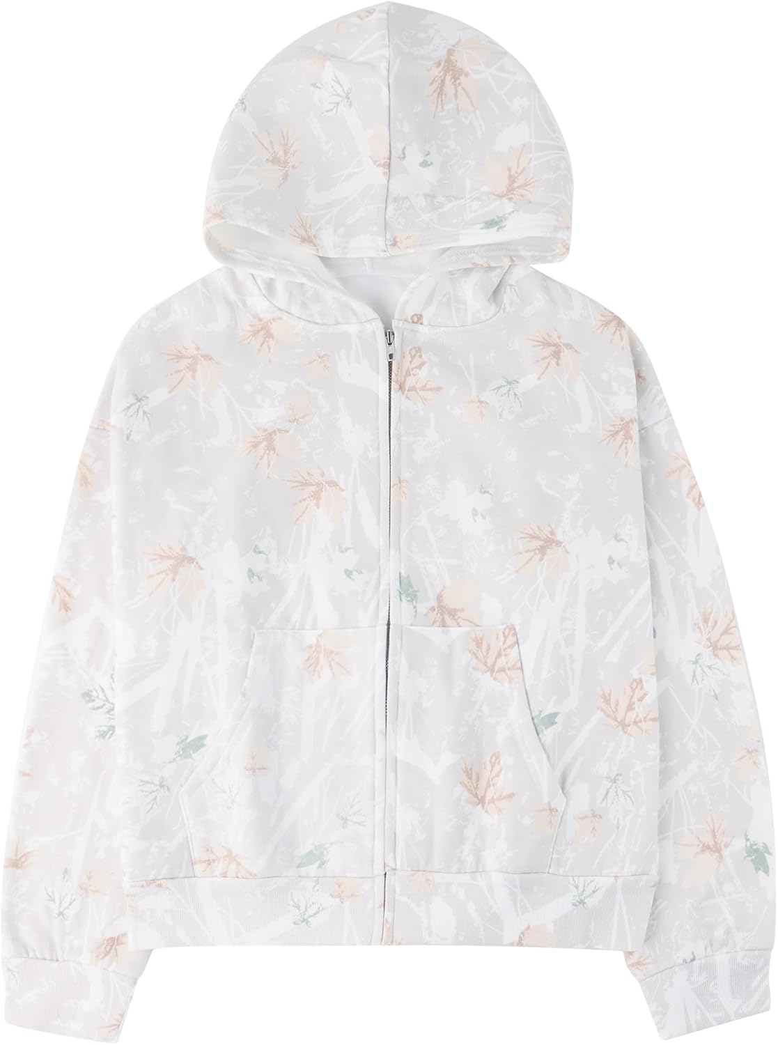 MISSACTIVER Camo Hooded Jacket: Cozy Zip Up Style