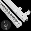 Super Heavy-Duty Ceiling Curtain Track 3ft to 15ft - Smooth Silent