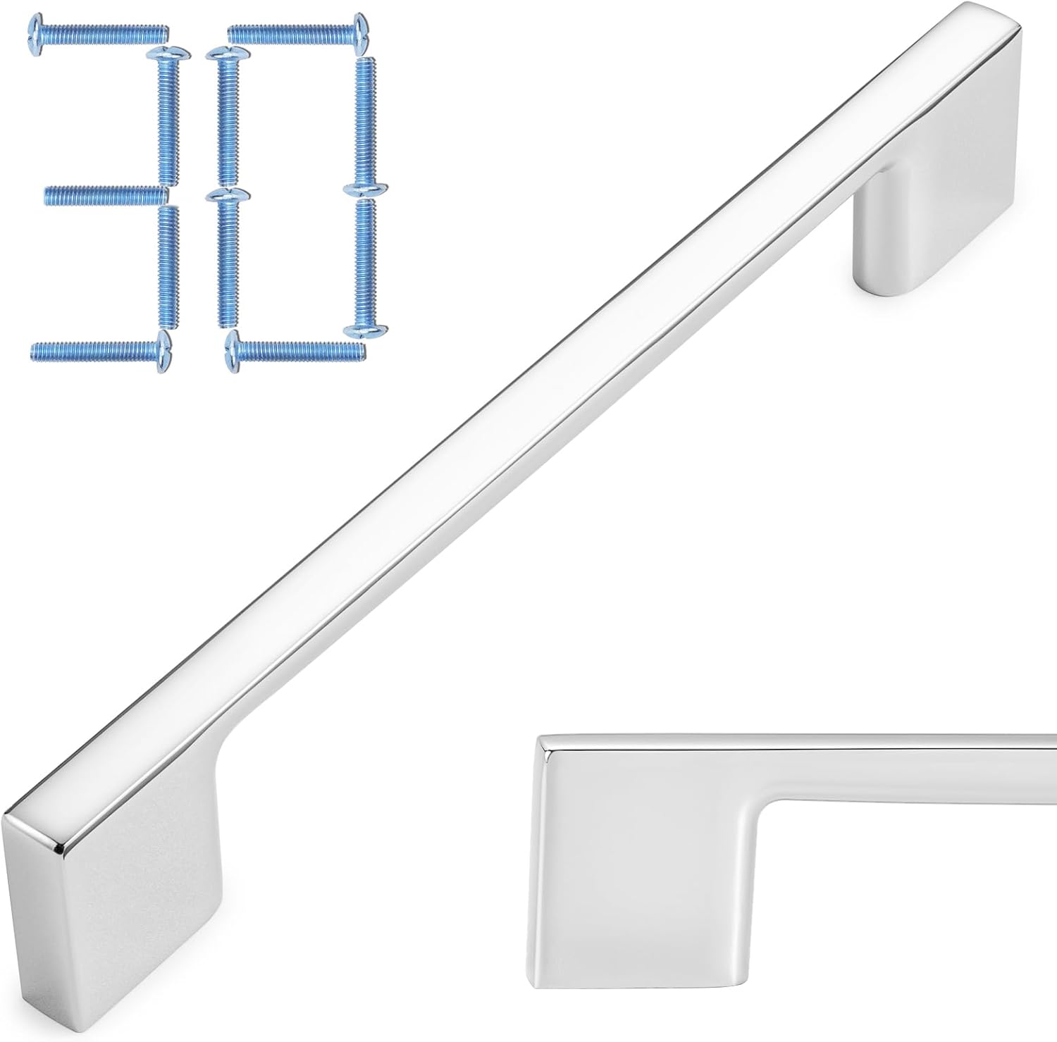 Polished Chrome Kitchen Cabinet Pulls for Stylish Interiors