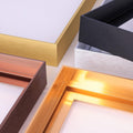 GVS-ART Metal Floating Frame for 14x14 Canvas - Titanium Gold